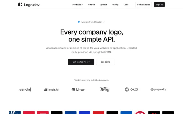Logo.dev preview