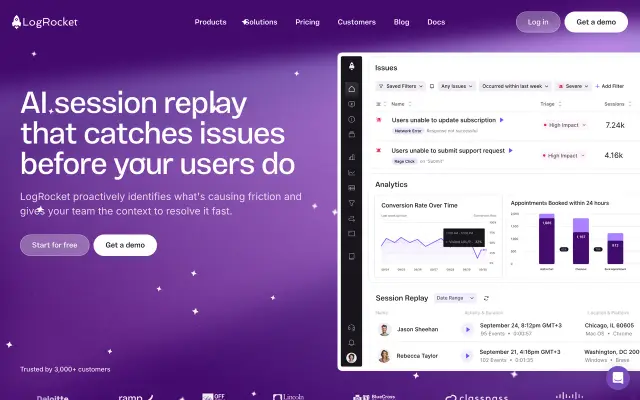 LogRocket preview