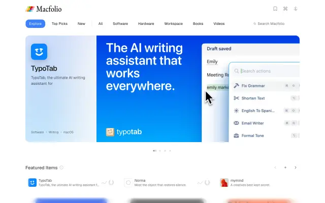 Macfolio preview