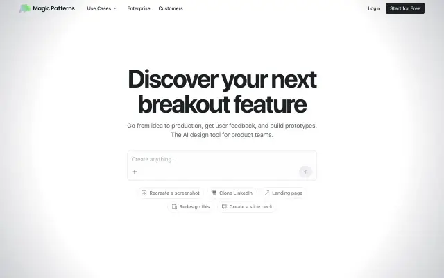 Magic Patterns preview