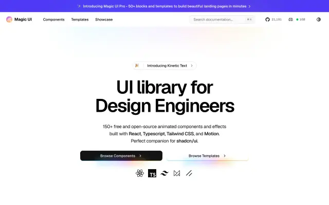Magic UI preview