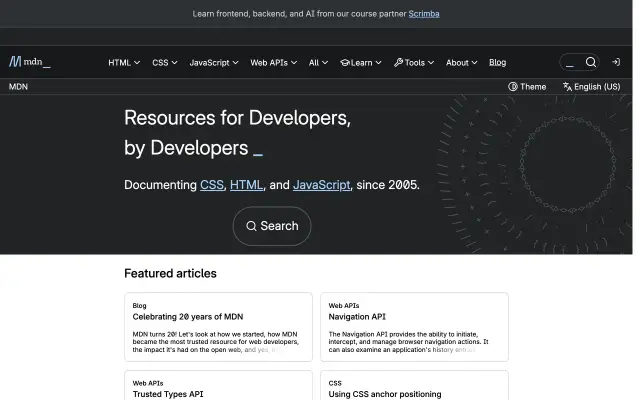 MDN Web Docs preview