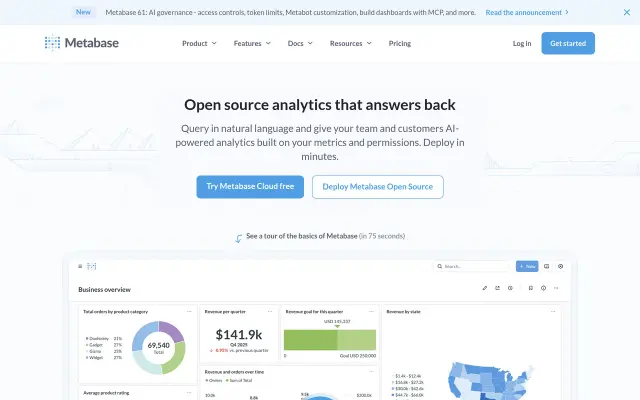Metabase preview