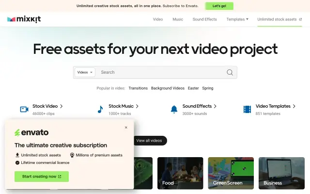 Mixkit preview