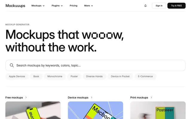 Mockuuups Studio preview