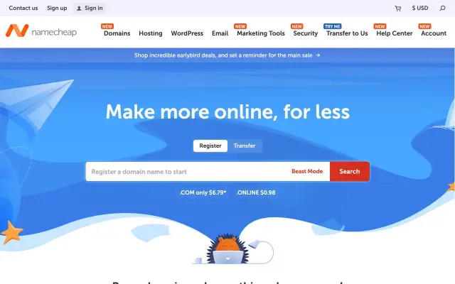 Namecheap preview