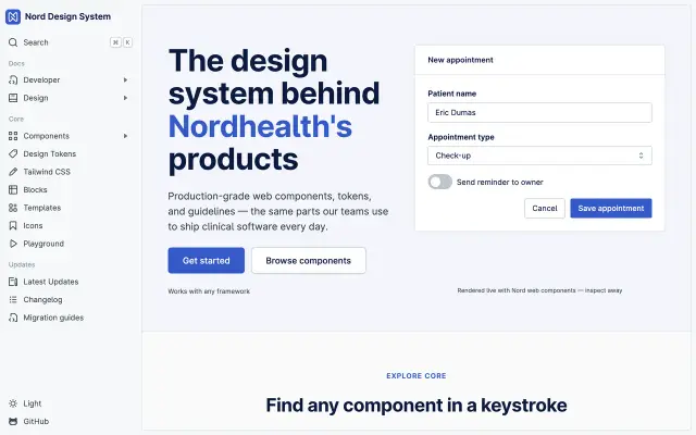 Nord Design System preview