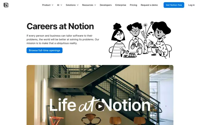 Notion Careers preview