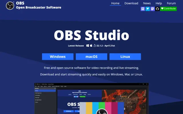 OBS Studio preview