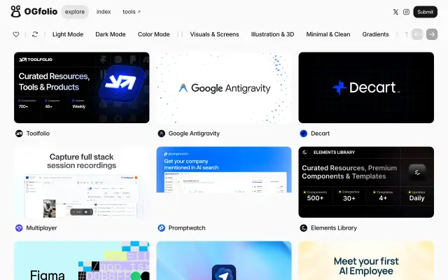Ogfolio preview