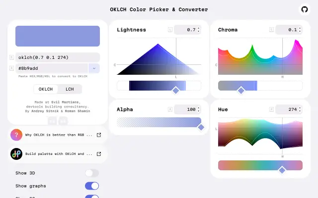 OKLCH Color Picker preview