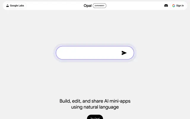 Opal by Google preview