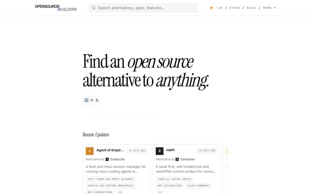 Open Source Builders preview