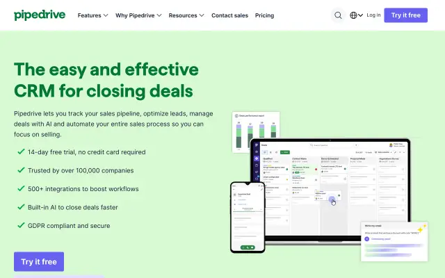 Pipedrive preview
