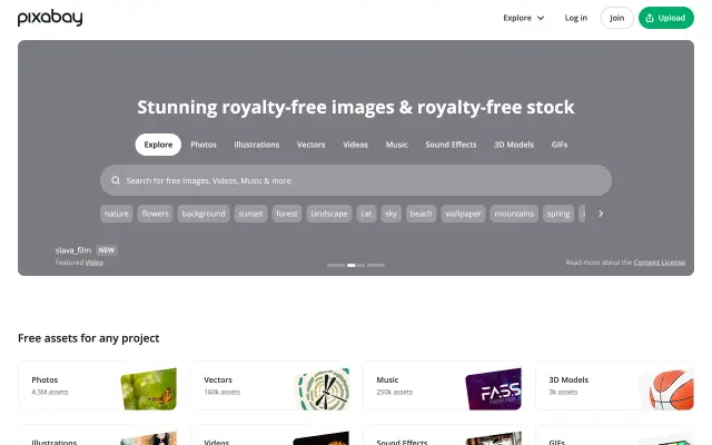 Pixabay preview