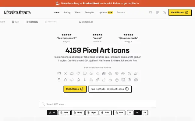 Pixel Art Icons preview