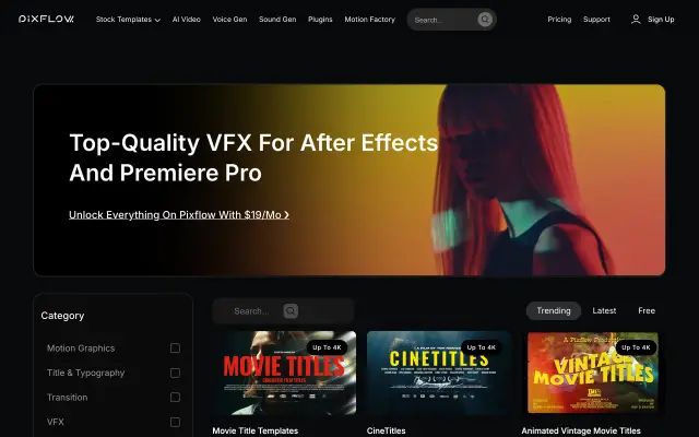 Pixflow preview