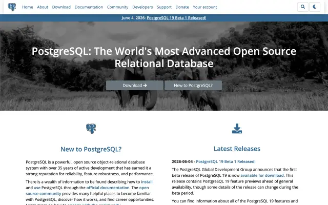 PostgreSQL preview