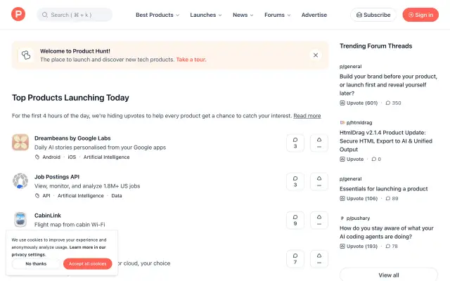 Product Hunt preview