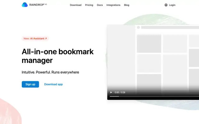 Raindrop.io preview