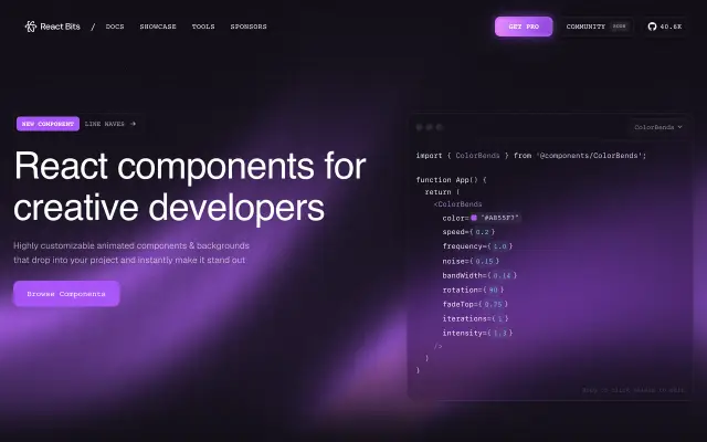 React Bits preview