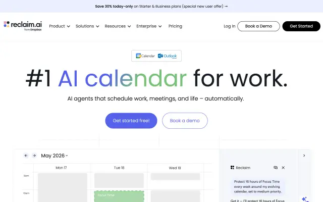 Reclaim AI preview