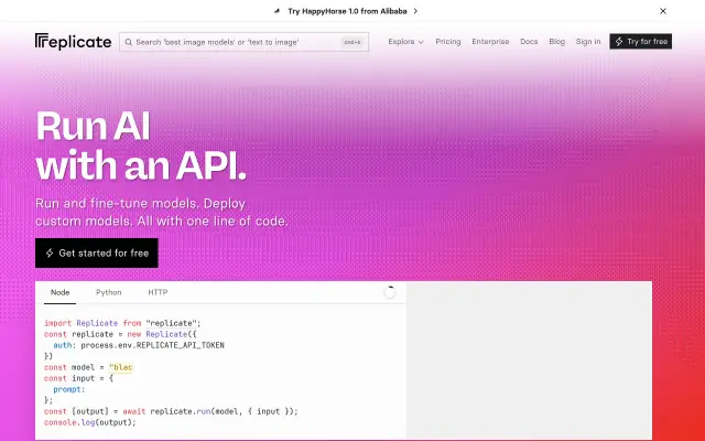 Replicate preview