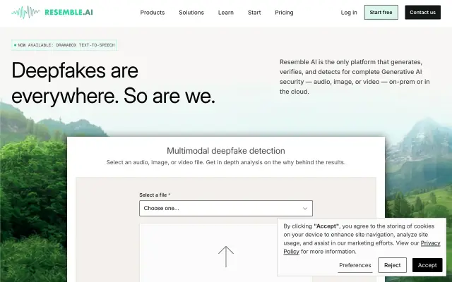 Resemble AI preview