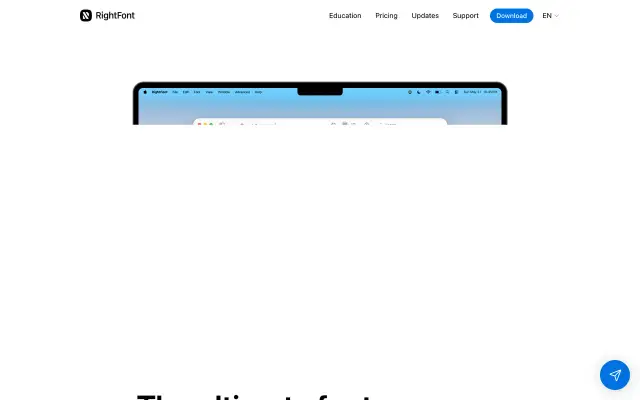 RightFont preview