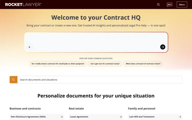 Rocket Lawyer preview