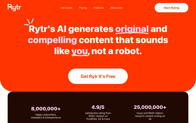 Rytr preview