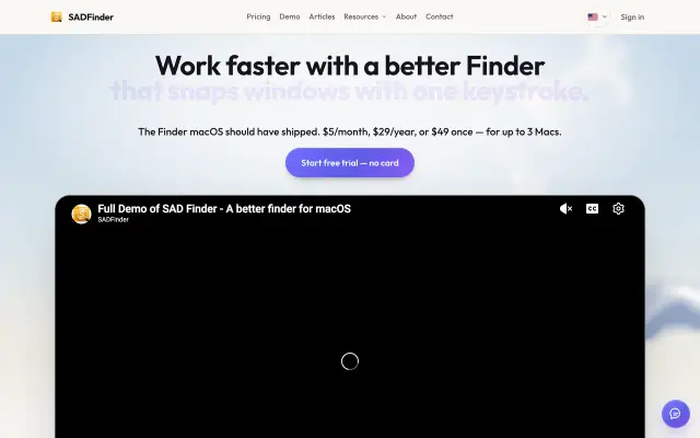 SADFinder preview