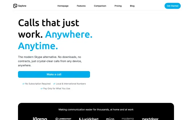 Sayfone preview