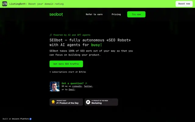 SEO Bot preview