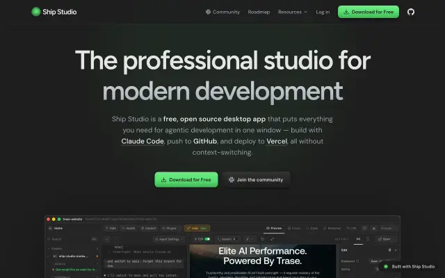 Ship Studio preview