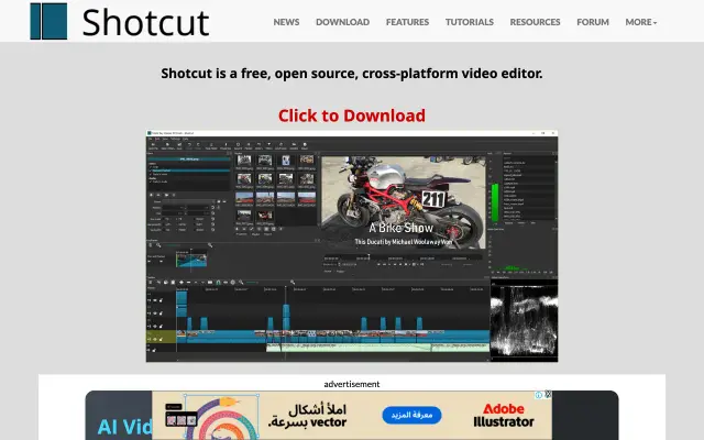 Shotcut preview