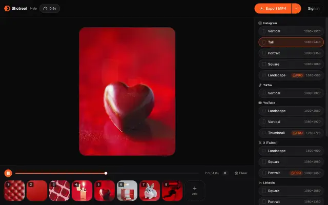 Shotreel preview