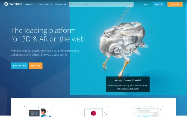 Sketchfab preview