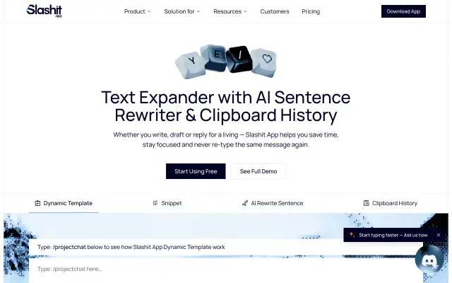 Slashit App preview