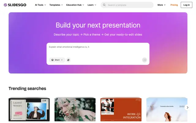 Slidesgo preview