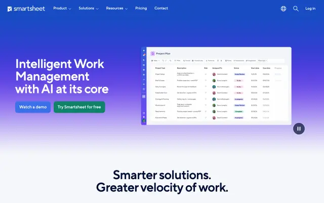 Smartsheet preview