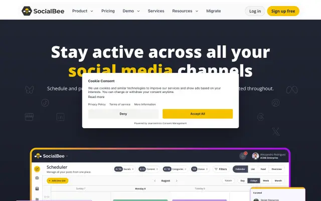 SocialBee preview