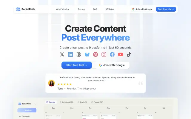 SocialRails preview