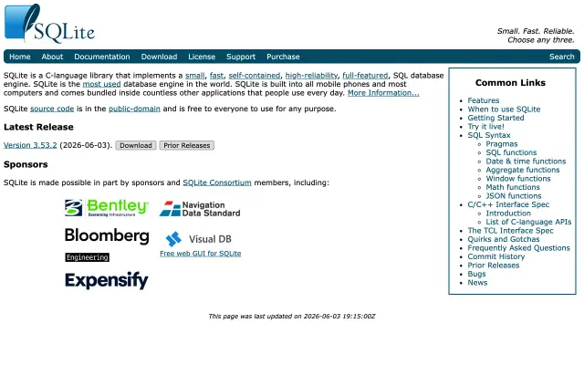 SQLite preview