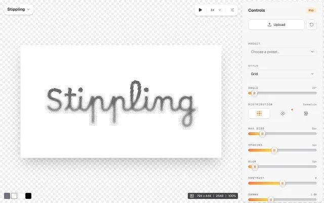 Stippling App preview