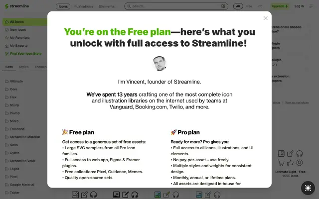 Streamline preview