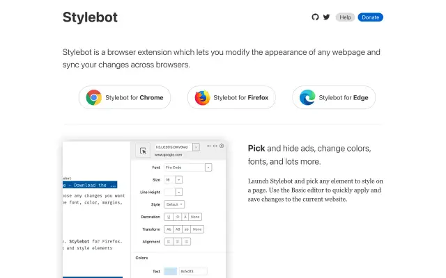 Stylebot preview