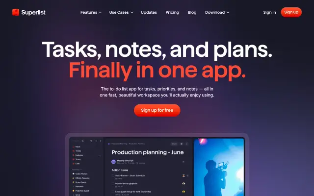 Superlist preview