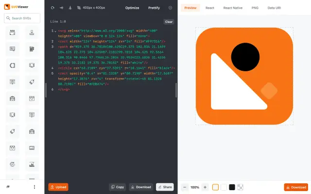 SVGViewer preview