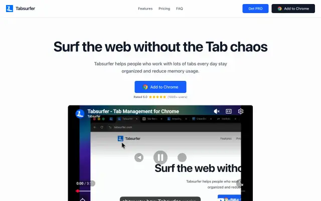 Tabsurfer preview